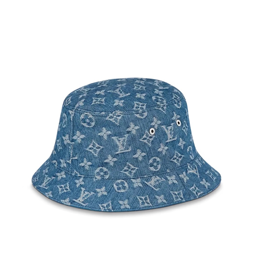 LOUIS VUITTON
Monogram Denim Transformable Bob Bucket Hat 58 Blue